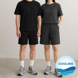 드라이 냉감소재 홈웨어 트레이닝복 세트 반팔티 반바지 헬스 운동