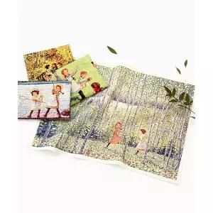 패션스타트 빨간머리앤 원단 코튼 페인팅터치 커트지 오일페인팅