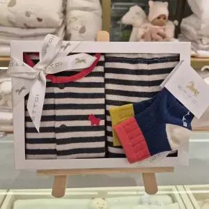 [에뜨와](대전신세계)25년 F/W신상품 (출산,신생아,백일,돌선물세트) 제이슬림내의 양말세트