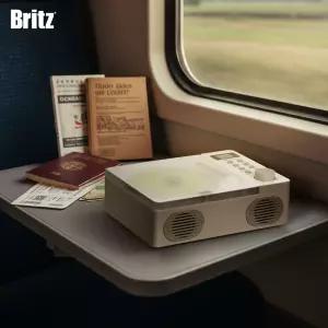 브리츠 BZ-YM10(화이트) 블루투스 FM라디오 CD플레이어 스피커