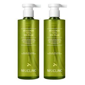 맥스클리닉 히알루론 비타 오일 폼 310g x 2개