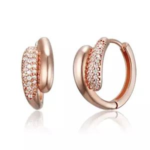 [엘르주얼리] 14K GF 블링 하프 스톤 원터치 귀걸이 ELGPEE573