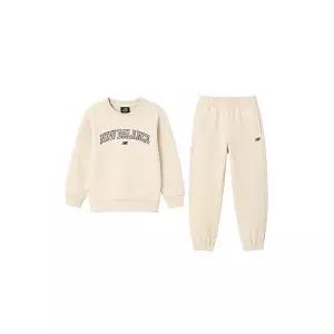 뉴발란스 에센셜 스셋업 키즈 트레이닝복세트 베이지 NK9YEB408U-35