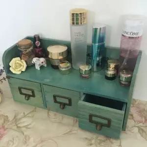 원목 화장품 정리 캐비닛 보관함 수납 서랍형 다용도 정리대