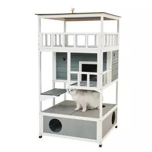 캣타워 길고양이집 반려묘하우스 실내 외 사계절 캣용품 대형