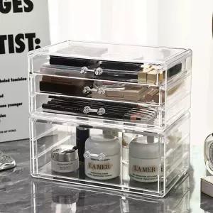 아크릴 서랍형 다용도 투명 화장품정리 다목적 수납 정리대
