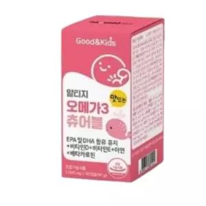 진스샵 대용량 키즈 RTG 오메가3 눈 뼈 건강 어린이 초등학생 비타민 츄어블 90캡슐