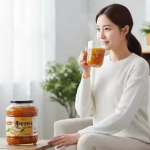 생각청 레몬청 차 건강차  꿀생강차S 1kg 레몬차S 1kg diet tea
