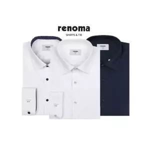 [롯데백화점]레노마 PREMIUM 2매 세트 긴팔셔츠 스판원단  남성 일반핏/슬림핏