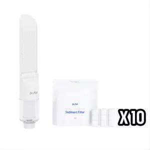 닥터피엘 초슬림 여행용 샤워 헤드 30일 세트 (헤드 1 + 리필필터 3개 10set)