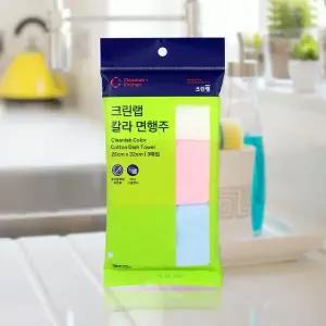 크린랩 칼라 면행주 3매입 30수 2개