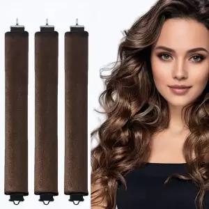 여성 히트리스 롤러 컬펌 롤 도구 헤어롤 파마 컬링 고무