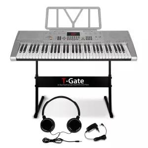 [토이게이트]61건반 교습용 디지털 피아노 JO-C03SB + 악보대 + 전용헤드셋 + 블랙스탠드 세트