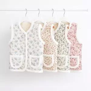 김장조끼 할머니조끼 엄마조끼 겨울 경량 꽃무늬 촌캉스 누빔 양털 뽀글이 할매 옷 로지