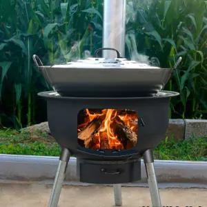 가마솥 화덕 드럼통 연탄 불멍 옛날 숯불 화로대 전원주택 화로