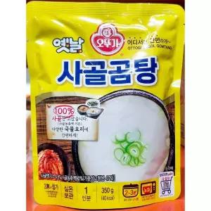 (350g 18개) 오뚜기 옛날 사골 곰탕/국물/한우/육수/소머리/고기/영양/도가니/뼈없는/스지/청보리/설렁