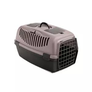 스테판 플라스트 걸리버2 플라스틱 문 파우더핑크 다크브라운/이동용 고양이 이동장 케이지 켄넬 캐리어 강