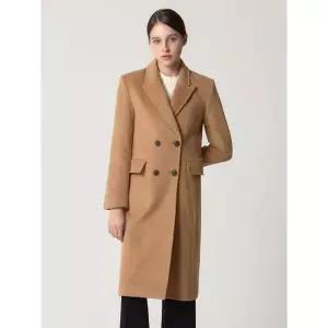 [하프클럽/오조크]기본핏 울 더블 롱코트 (택가격 199000원)