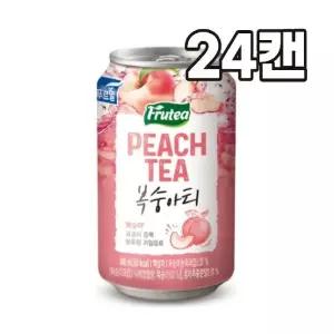 푸르밀 푸르티 아이스티 복숭아티 액상차 340ml x 24캔 1박스 /J