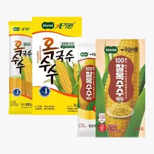 [1+1]순솔가원 100% 옥수수국수 1kg + 순솔 100% 찰옥수수국수 1kg (100g x 20봉) 글루텐프리 고단백질 제