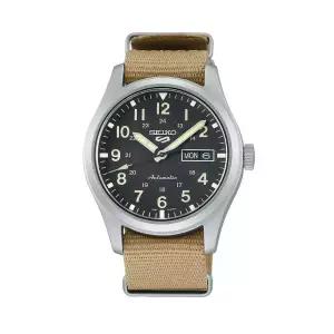 세이코 5 오토매틱 남성 카키 나토시계 SRPG35K1