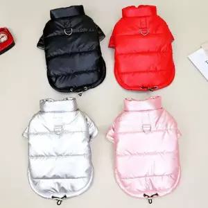 강아지 패딩 자켓 반려동물 방수 겨울 강아지 하네스 패딩 방한복 소형견 산책복 외출복 점퍼 코트 의류