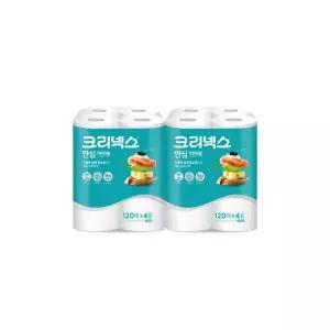 크리넥스 안심 키친타올 120매 4롤 2팩 2130076 J