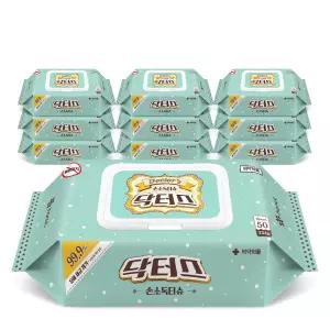 닥터스 손소독티슈 캡형 50매, 10개