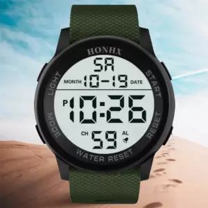 손목시계 전자 스포츠 남성 군인 라이트 컬러