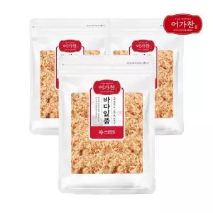 [어가찬] 국산 아기새우 밥새우 300g x 3봉 900g/ 지퍼팩포장 (볶음용 이유식 천연조미료)