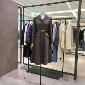 [지고트](하남점)JPAE0OP812 [울 버튼 A라인 원피스]