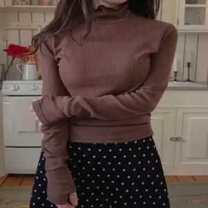 [엘루이즈][엘루이즈] [국내제작말랑워머] 따스미 겨울 데일리 골지 기모 프릴 목폴라(4color)