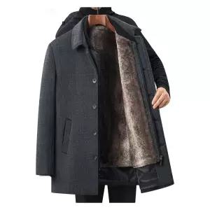 정장 패딩 코트 남자 겨울 외투 덕다운