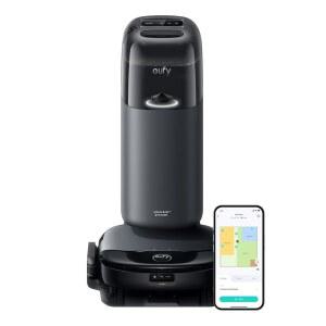 eufy S1(올인원 스테이션 포함), 하이드로젯 시스템(롤러 걸레, 로봇 청소기 및 걸레 콤보 놀라운 흡입력, 장애물 회피, 다단계 매핑, 자동 수축, 반려동물 털 관리에 완벽합