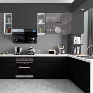 파니식 40/55CM 폭  접착 필름 블랙 매트  스티커 주방 벽 방수 룸 벽지 가구 커버 종이