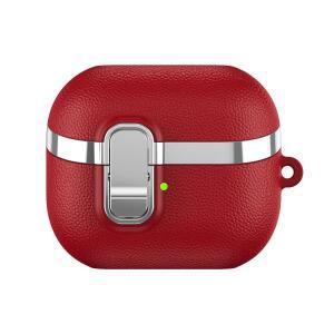 삼성 갤럭시 버즈3/3프로/3FE 블루투스 이어폰 보호 케이스에 적합 도금 가죽 패턴 버즈3 소프트 쉘