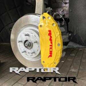 7/9/11cm 자동차 휠 캘리퍼 커버 데칼 스트랩 필름 포드 랩터 로고 레인저 정전기 부착 스티커 개조 장식