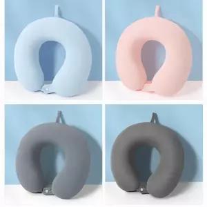 기내용 목베개 수면용 밀착형 휴대용 여행용 목베개 장거리 세트 사무실 차량용 일체형 수납용 케이스