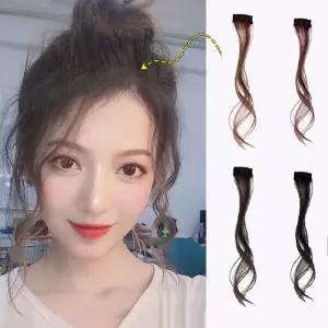 옆머리 부분가발/옆머리/가발/여성/부분/학생/볼륨/여자/정수리/편한/쉬운/티안나는/옆머리뽕/간편