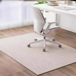 바닥보호 의자밑 매트 컴퓨터의자장판 의자바퀴자국 찍힘방지 오프화이트 맞춤 사이즈