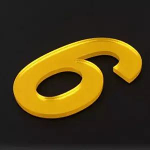 층수알림번호 입체 다용도 아크릴문자 (6) 층수표시용 입체숫자 (WFKA16E)