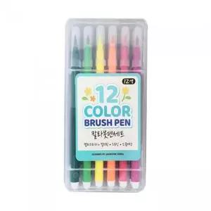 [에이치플러스몰]재미존 3000 칼라붓펜세트 12색 개(1개입) 유아미술 그림도구