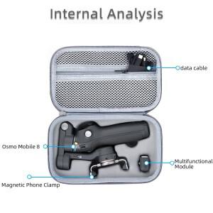 호환 DJI 모바일 8용 보관 가방 휴대용 운반 상자 케이스 오즈모 핸드백 짐벌 액세서리