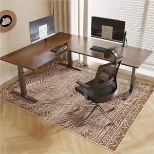 FUNMAT 사무실 의자 매트 하드우드 및 타일 바닥 60인치 x 75인치 롤링 의자용 대형 홈 오피스용 미끄럼