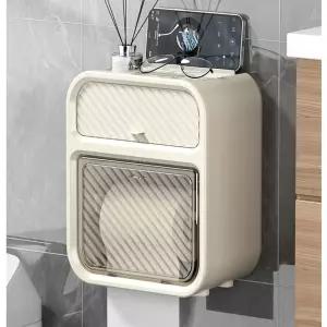 휴지 걸이 케이스 화장 실 선반형 무타공 방수형 벽