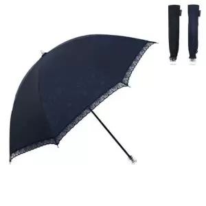 휴대용 접이식 UV 암막코팅 레이스 엠보 양산 (랜덤)