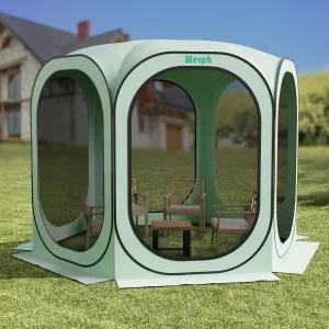 Werph 스크린 텐트 팝업 메시 모기장이 있는 휴대용 캐노피 파티오 뒷마당 스포츠 및 야외 활동을 위한