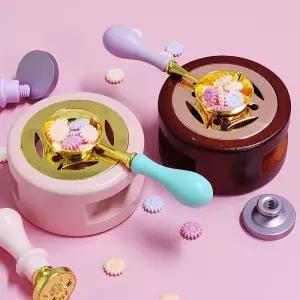 실링 왁스 스푼 받침대 거치대 홀더 멜팅 화로 엽서장식