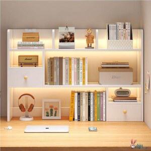 책상위 책장 원목 수납장 서재 통나무색 사무실 조립식 낮은 장식장 착지조립 작은 보관