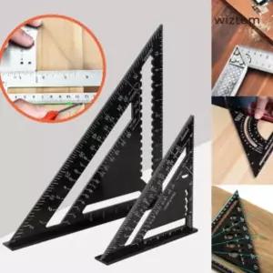 위즈템 알루미늄 목공 삼각자 7인치 위즈템 알루미늄목공자 직각자 각도자